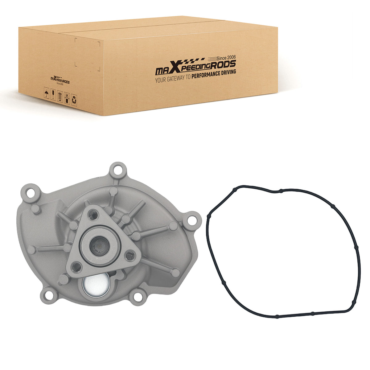 Aluminum Housing Water Pump compatible For Porsche Cayenne V6 94810603301 2015-2018