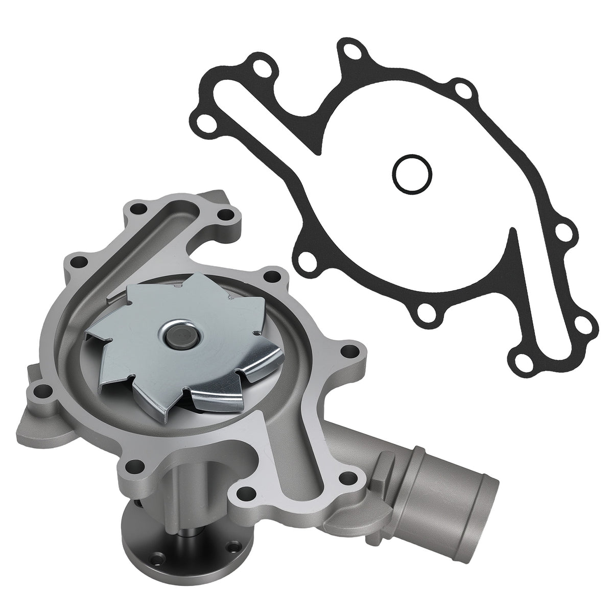 Cooling Water Pump compatible For Ford E-150 E-250 F-150 4.2L 1997-2008 43070 Aluminum