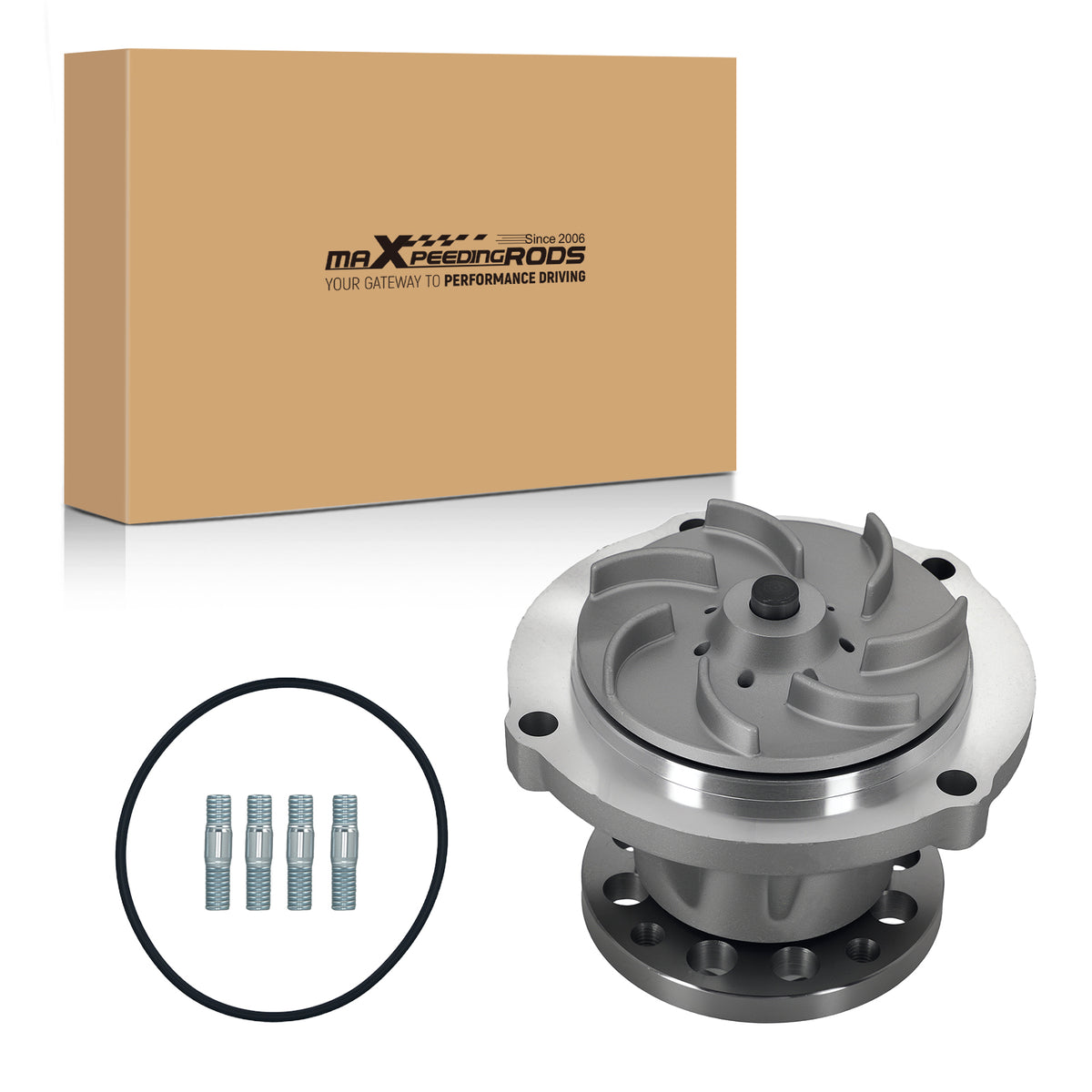 Belt Driven Water Pump compatible For Ford E-350 F-250 F-350 Super Duty 6.0L 4C3Z8501ABRM