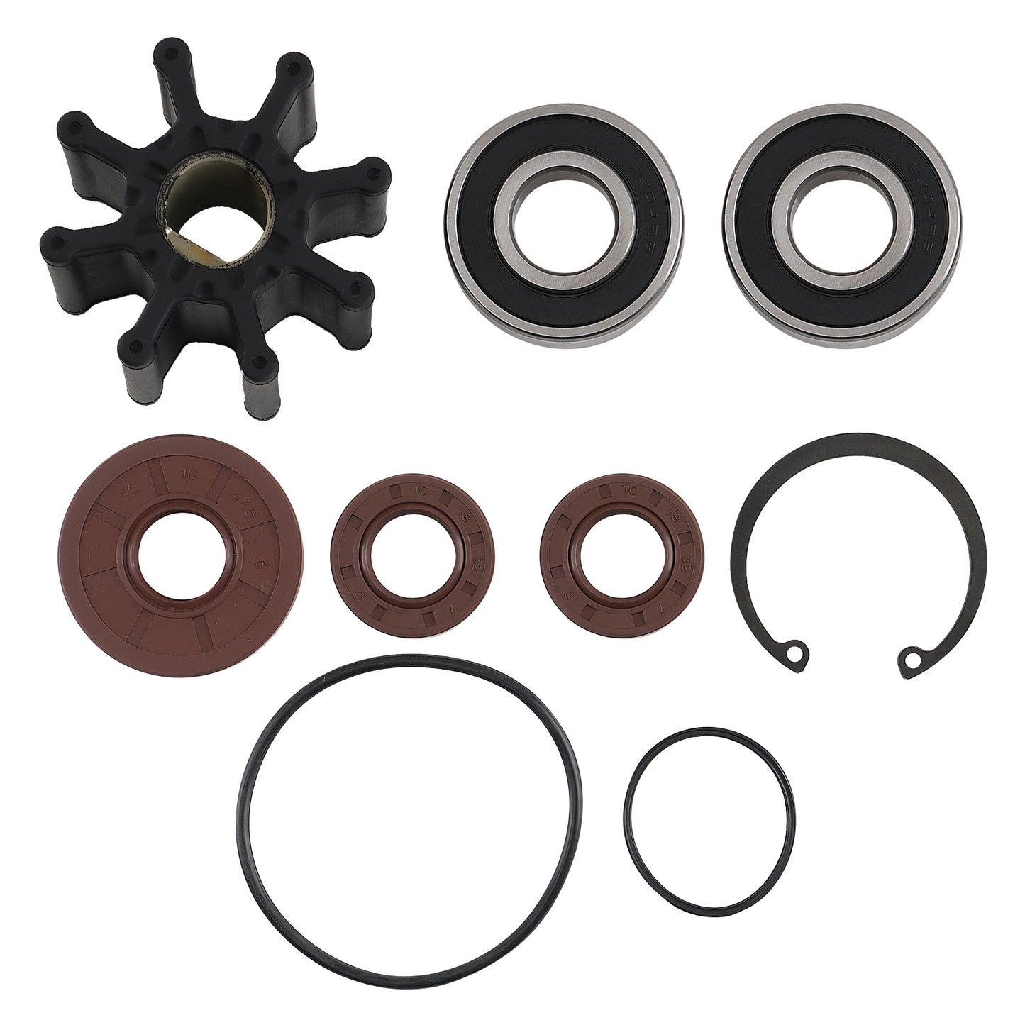 Impeller compatible For Mercruiser 46-807151 46-807151A9 807151A12 Sea Water Pump
