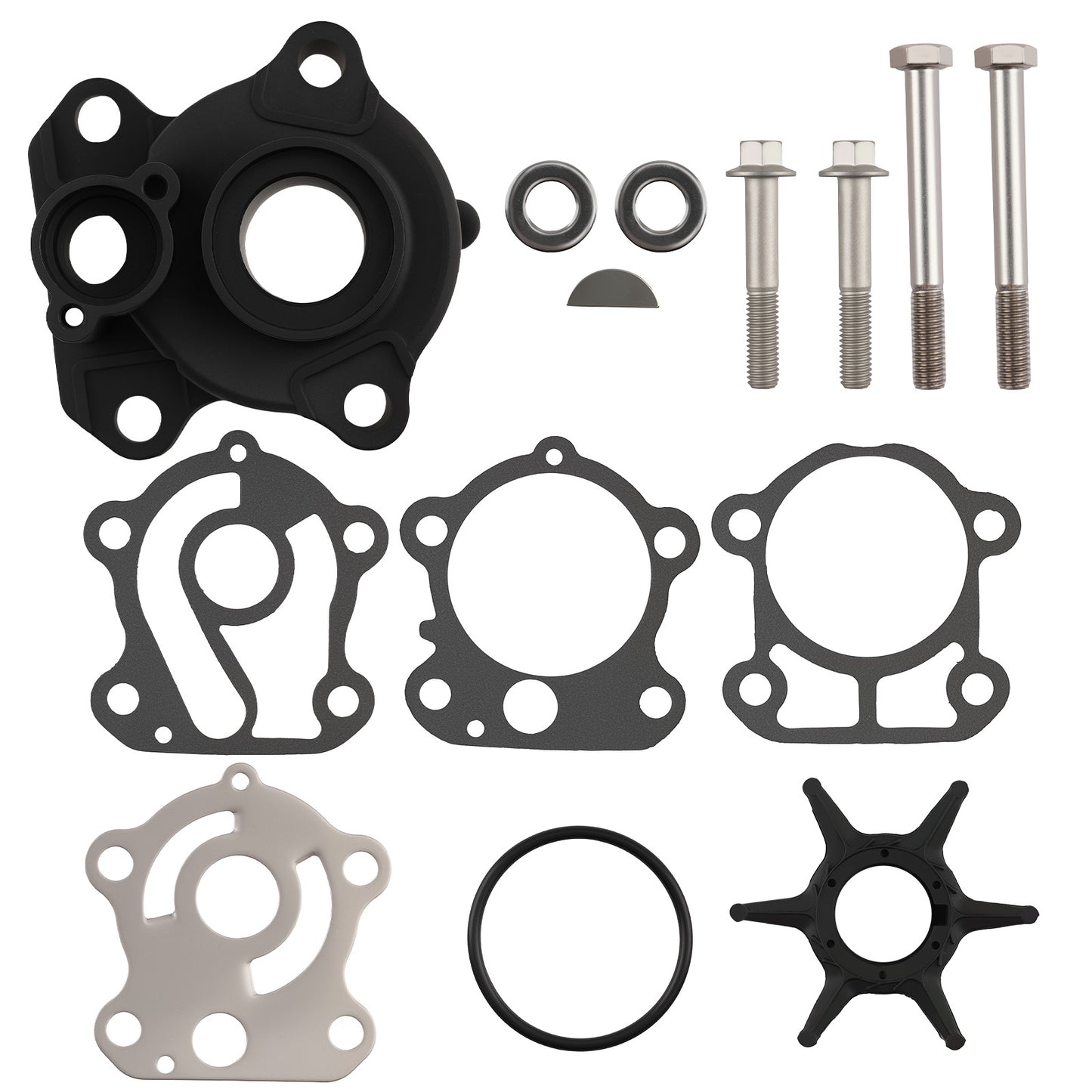 Impeller Kit compatible For Yamaha F80 F90 F100 1999-2017 67F-44311-01-00 18-3409
