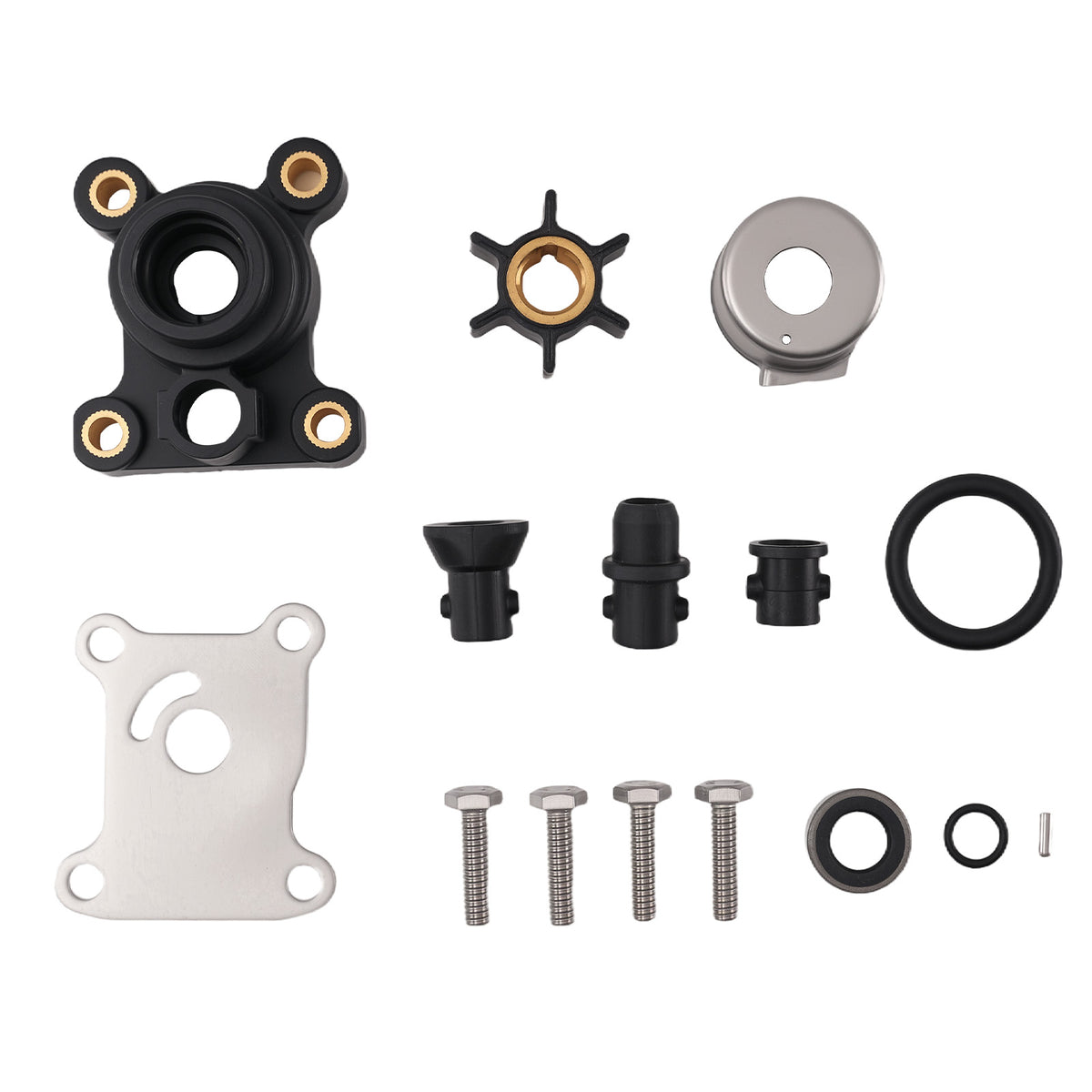 Complete Impeller Water Pump Kit compatible For Johnson Evinrude 9.9-15HP 386697