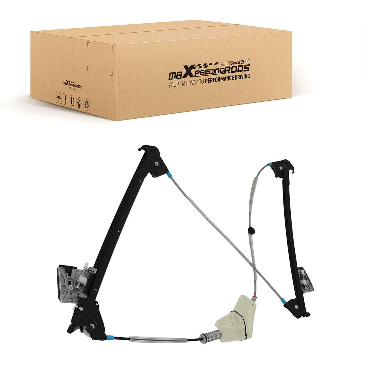 Front Right Window Regulator compatible For Porsche 911 2006-2012 98754207601 US