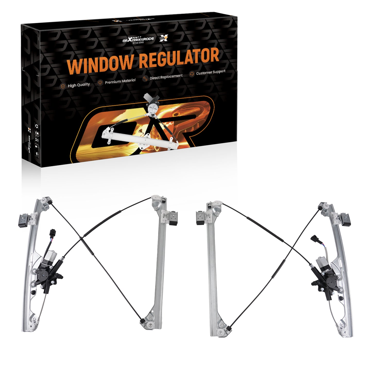 Front Left Right Window Lifter compatible For Chevrolet Silverado 2007-2014