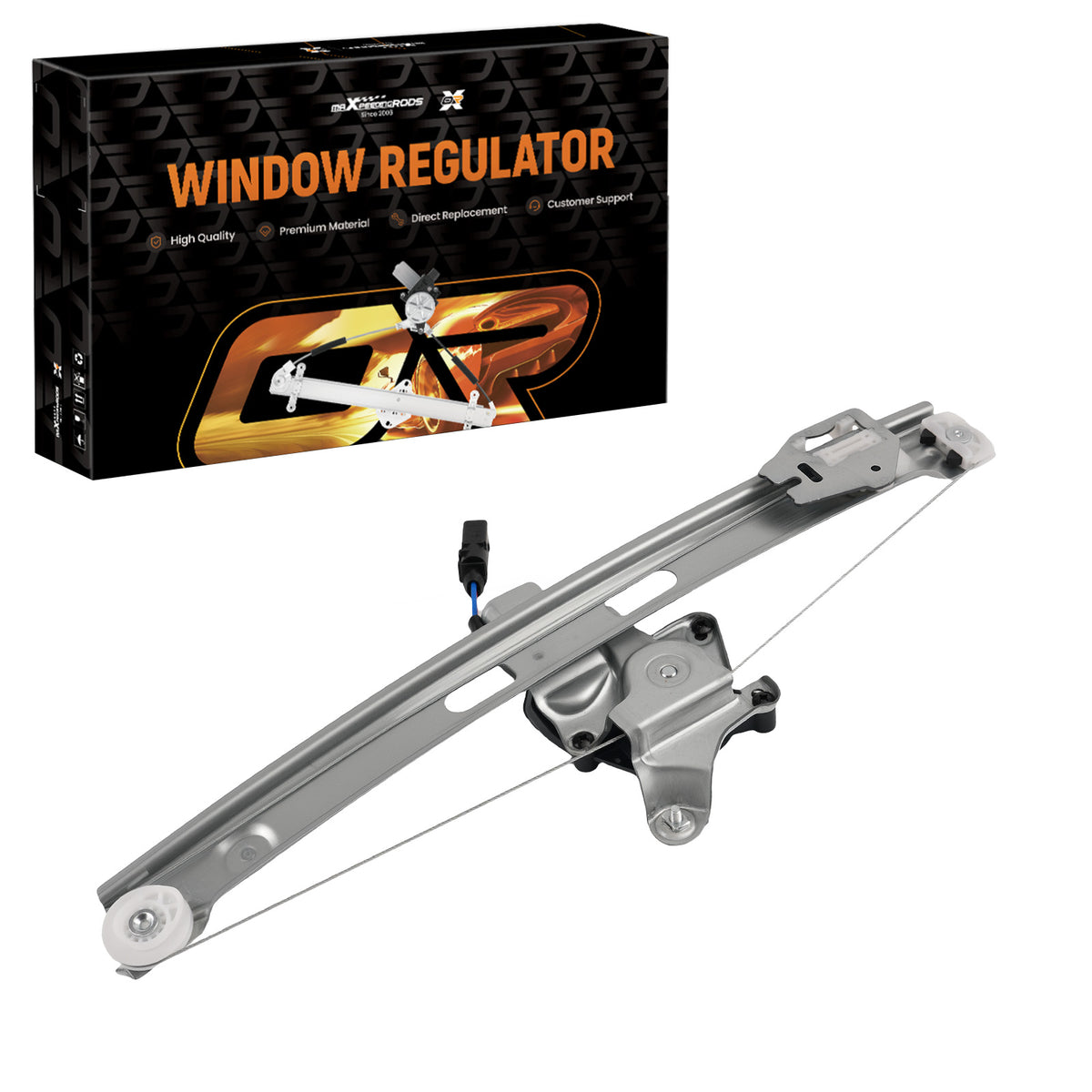 Window Lifter w/ Motor compatible for BMW 323i 325i 330i Rear Left 1999-2005 741-480