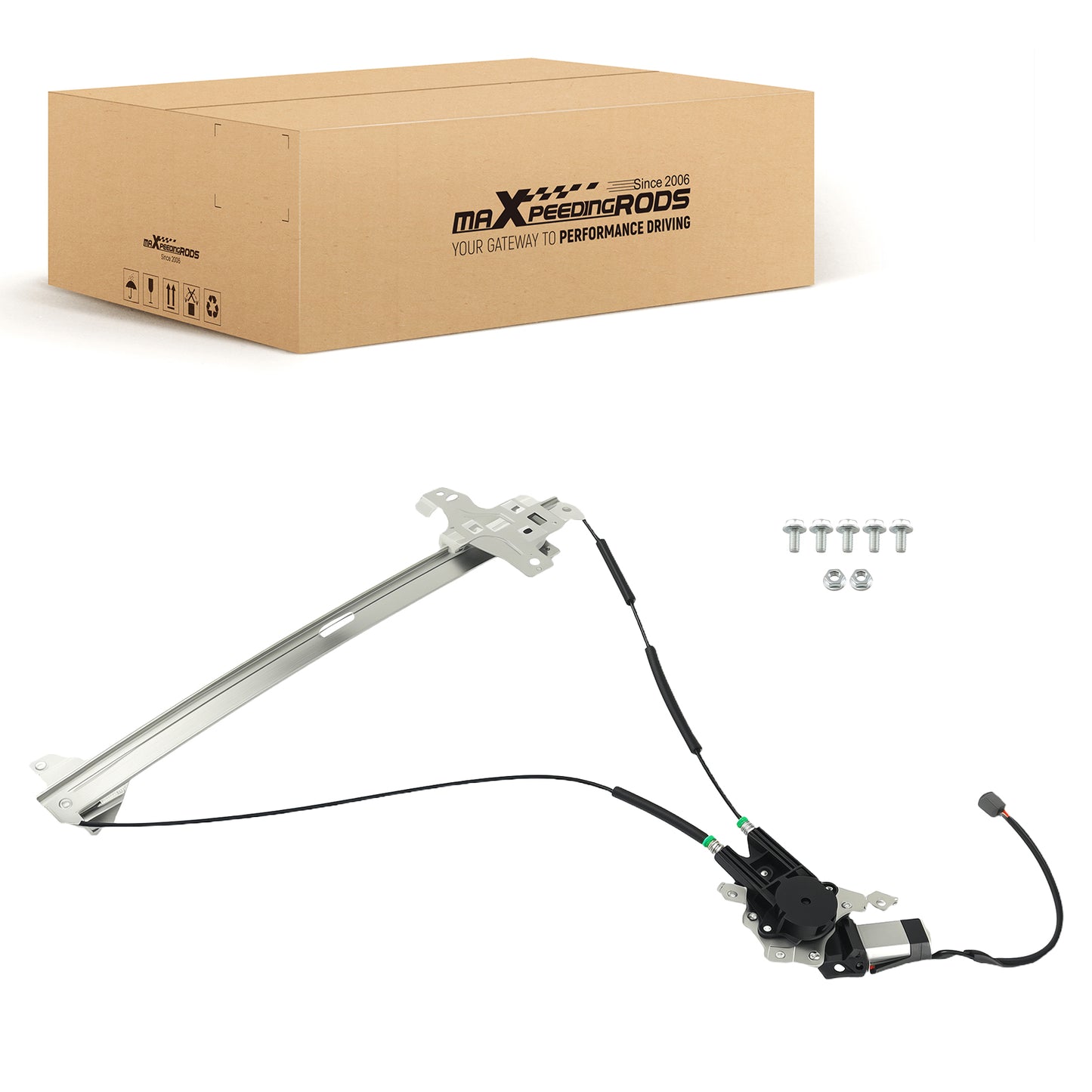 Electric Window Lifter Assembly Front Right compatible For Ford E150/E250/E350 92-14