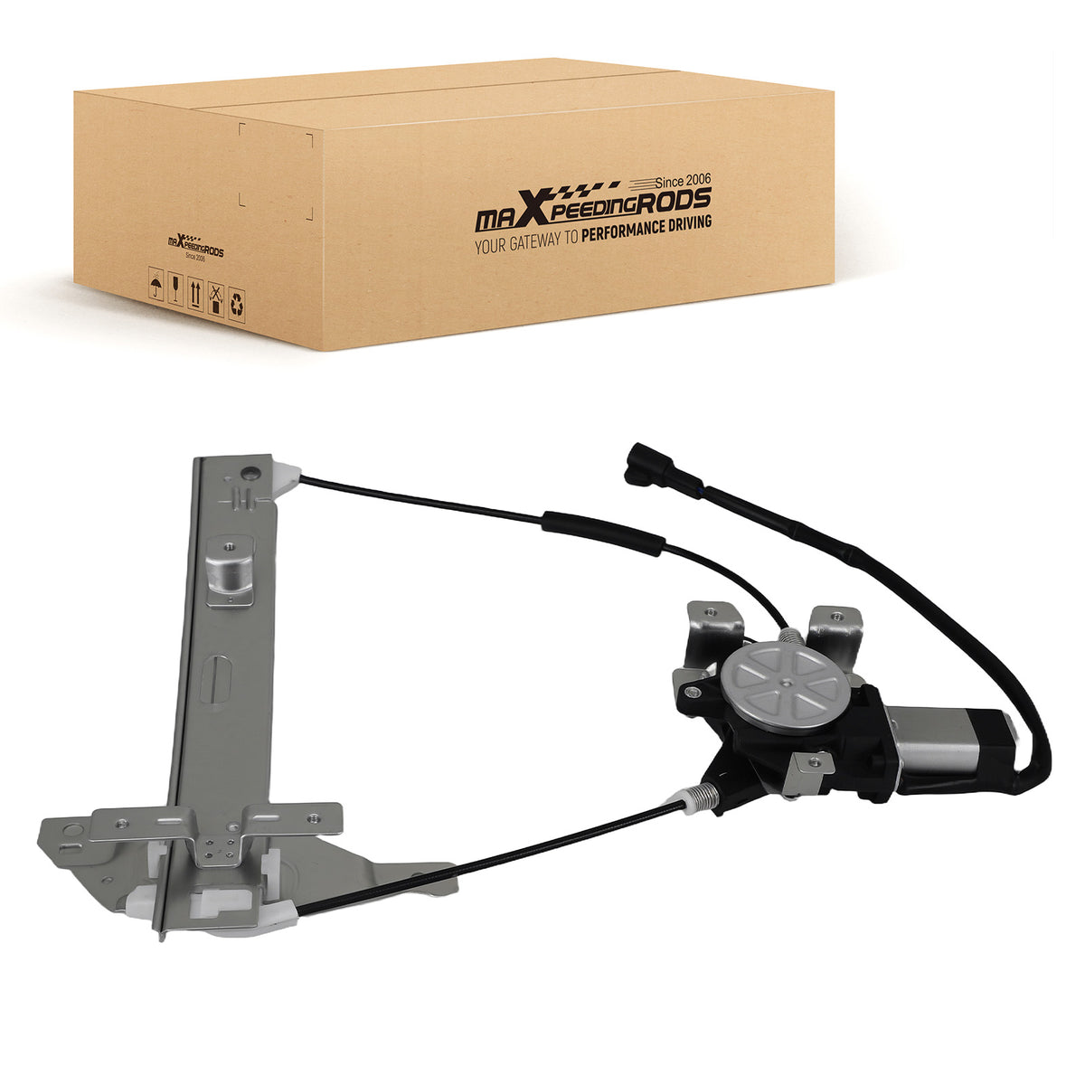 Rear Left Electric Window Regulator compatible For Chevy Impala 00-05 10316005