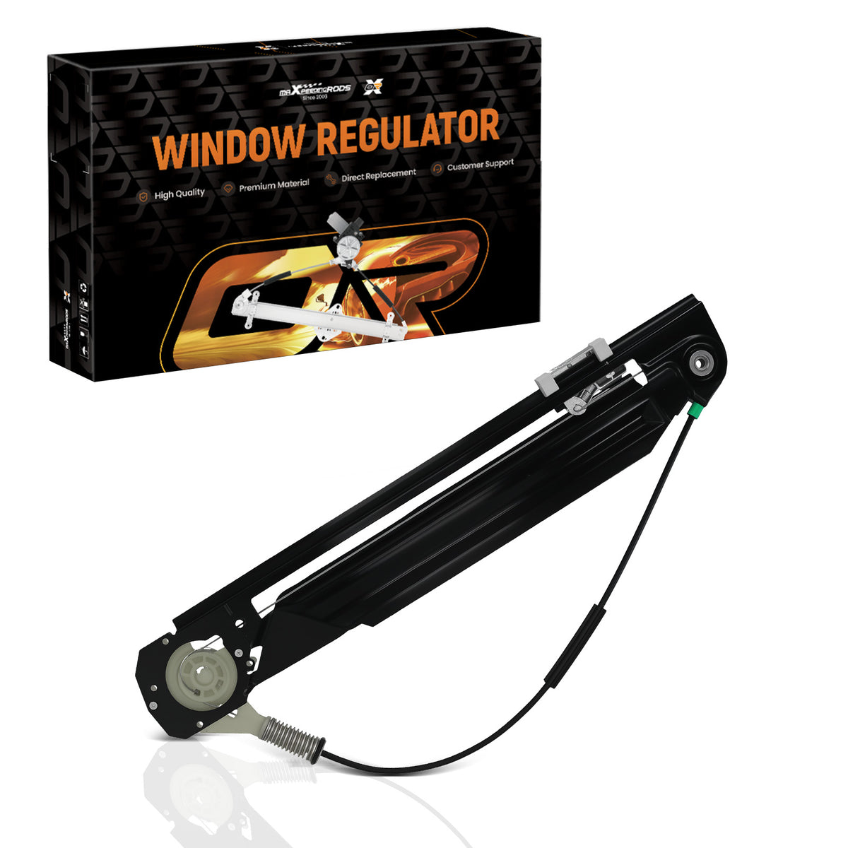 Passenger Side Rear Window Regulator compatible For BMW 525i 528i 540i 1999-2003 749-000