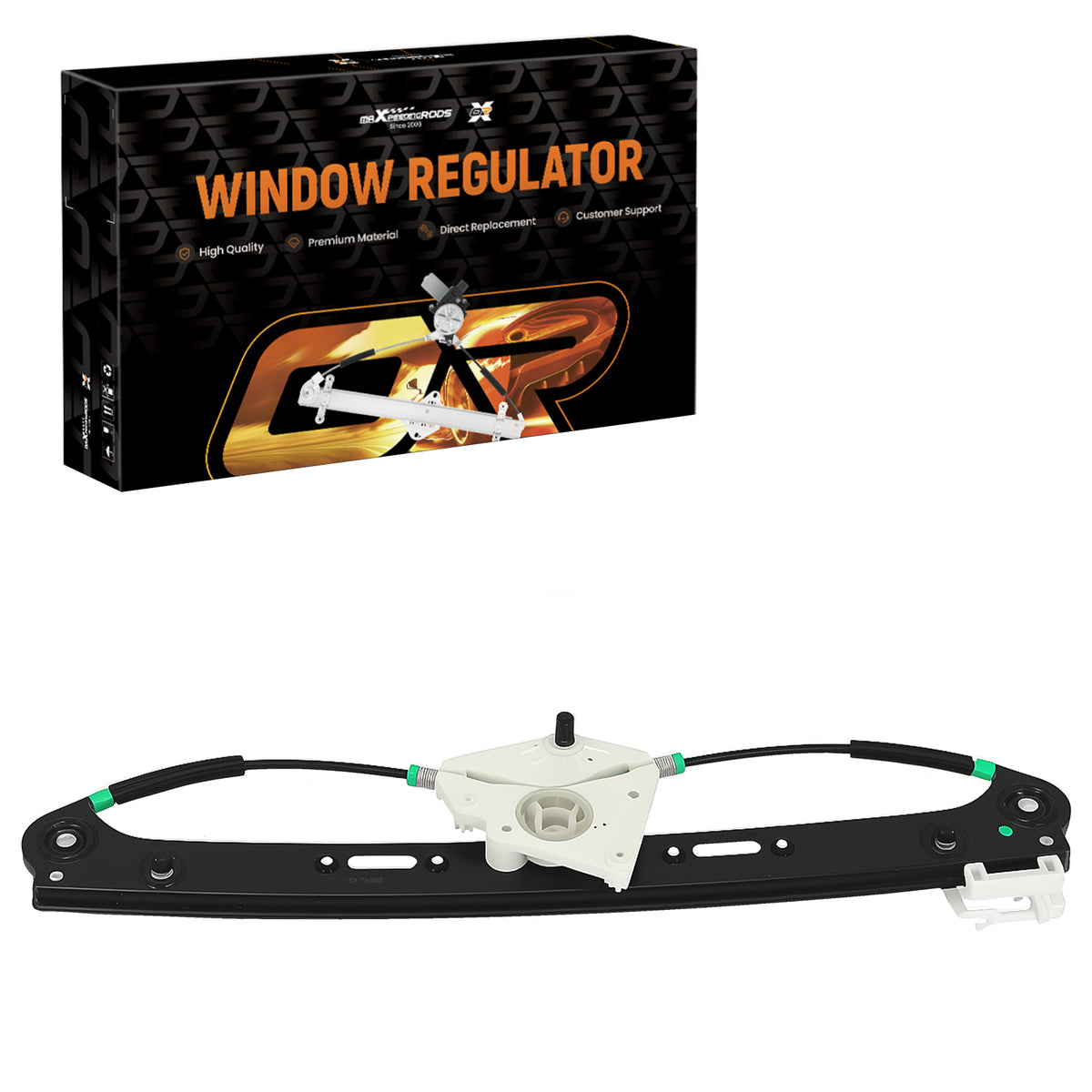 Rear Driver Side Window Regulator compatible For BMW X3 E83 2.5L 3.0L 04-10 749-586