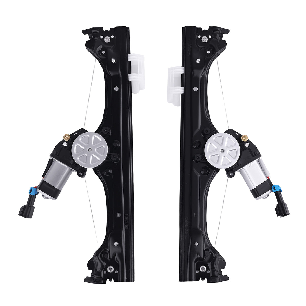 2x Front Door Window Motors Regulators compatible For Fiat 500 12-19 Complete Pair 386739