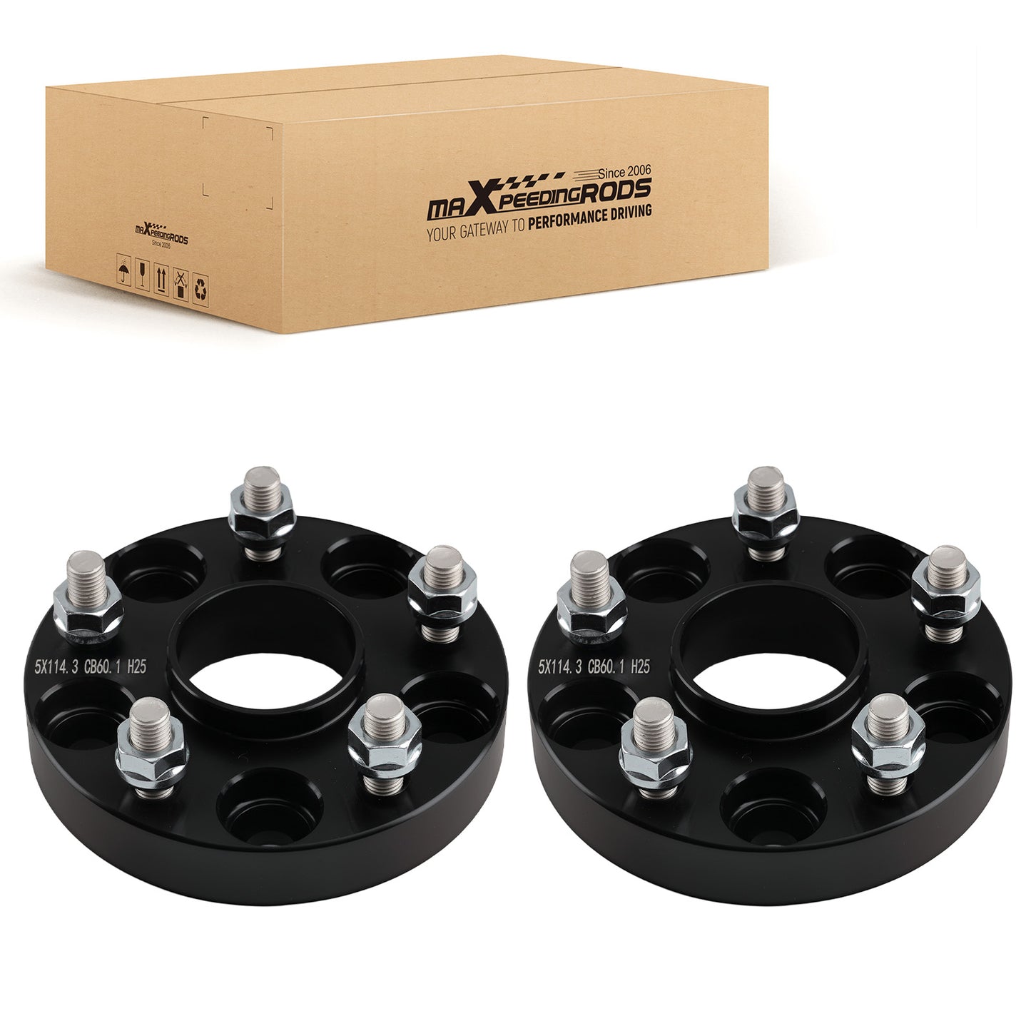 1 Inch Hub Centric Wheel Spacers compatible For Lexus SC300 SC400 1992-2000 5x4.5
