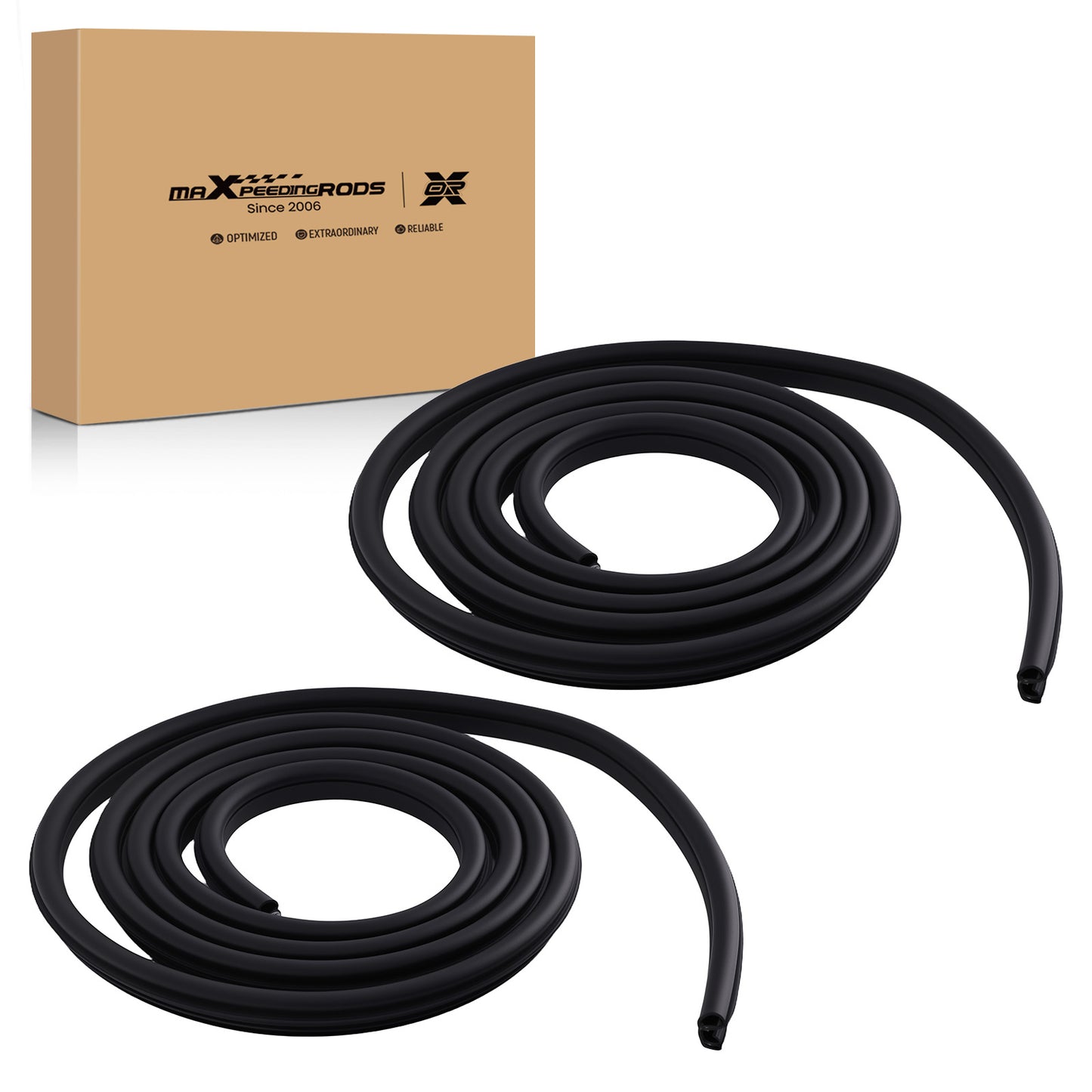 Front Door Belt Molding Kit compatible For Dodge Ram 1500-3500 Regular Cab 94-02 55276286AA