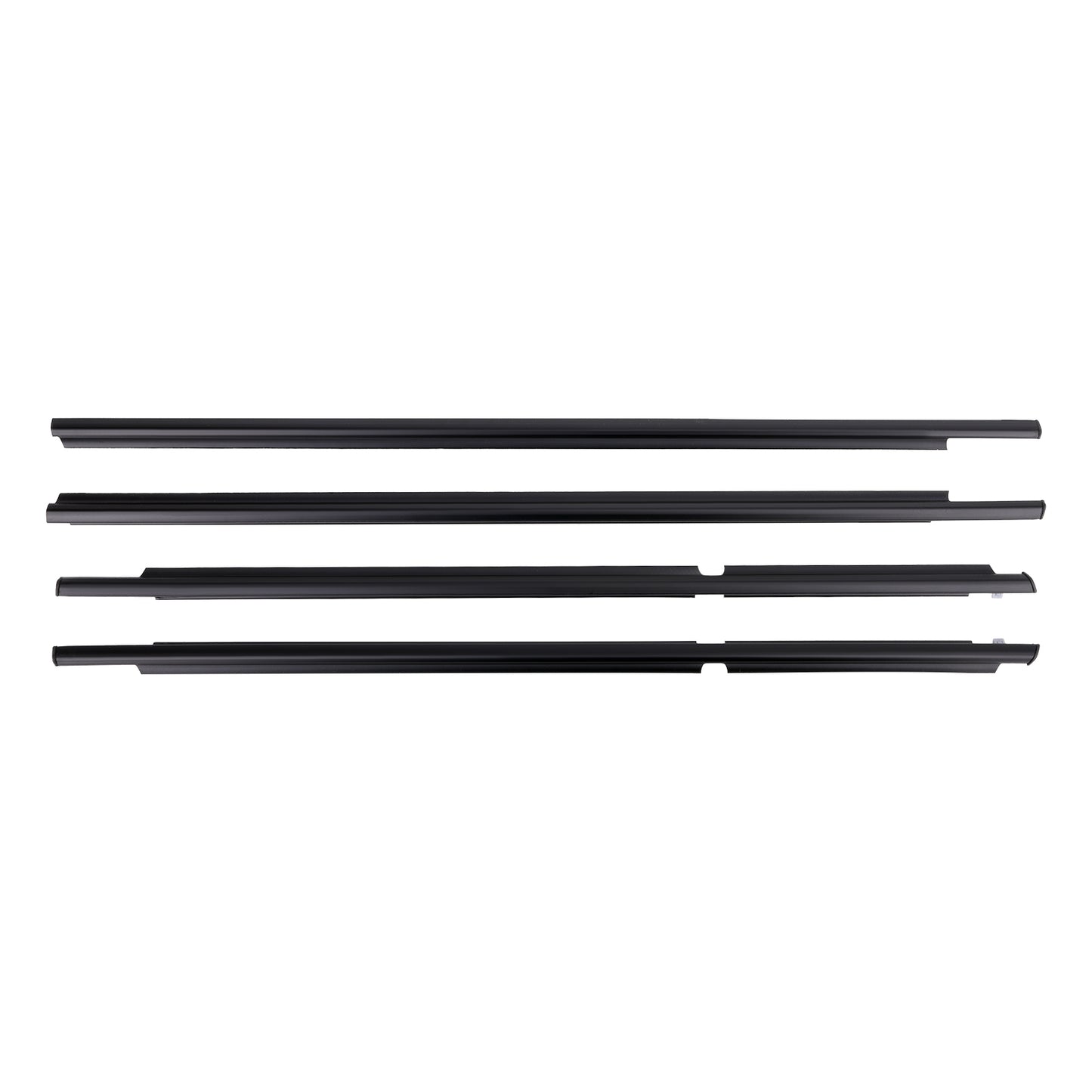 4x Outer Window Weatherstrip Molding Trim Seals compatible For Toyota 4Runner 2003-2009