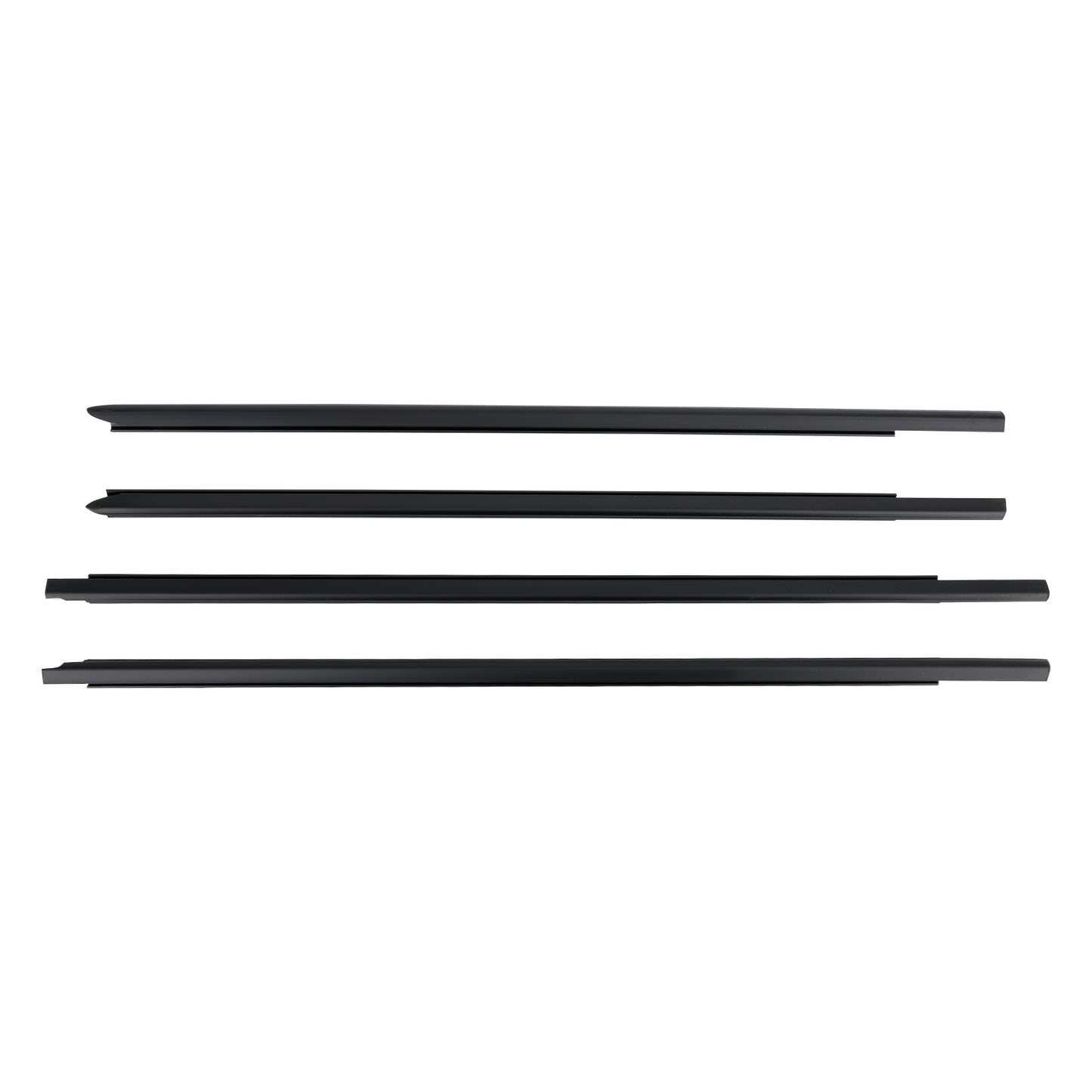 4x Outer Window Weatherstrip Molding Trim Seals compatible For Dodge Ram 1500/2500/3500