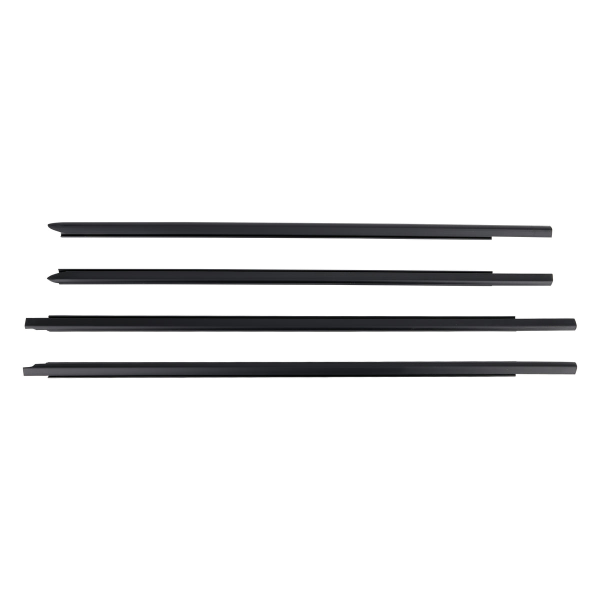 4x Outer Window Weatherstrip Molding Trim Seals compatible For Dodge Ram 1500/2500/3500