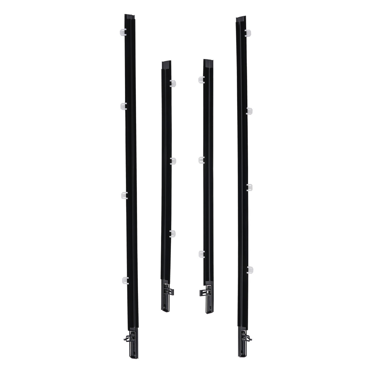 4pc Weatherstrip Window Moulding Trim compatible For Acura TSX 2009-2014