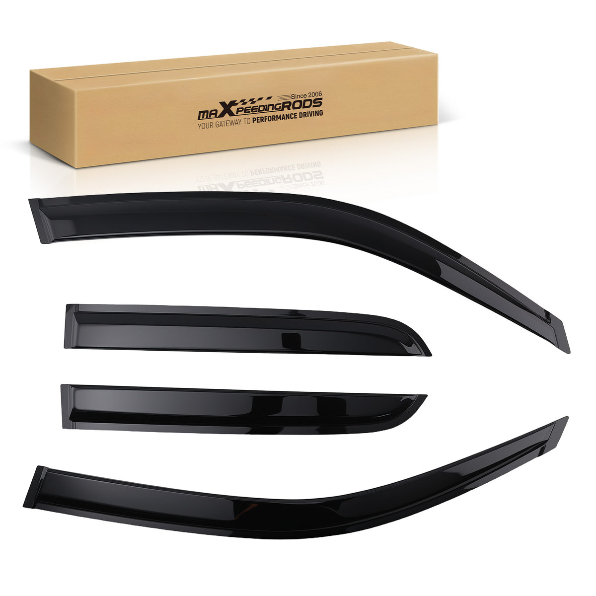 Window Rain Guards compatible For Toyota 4Runner 2003-2009 Visor compatible For Vent Adhesive Black