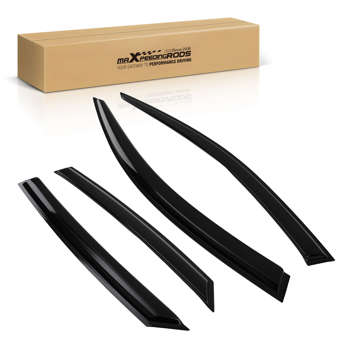 Window Visors Rain Guards compatible For Hyundai Elantra 2021-2024 Wind Deflectors Black