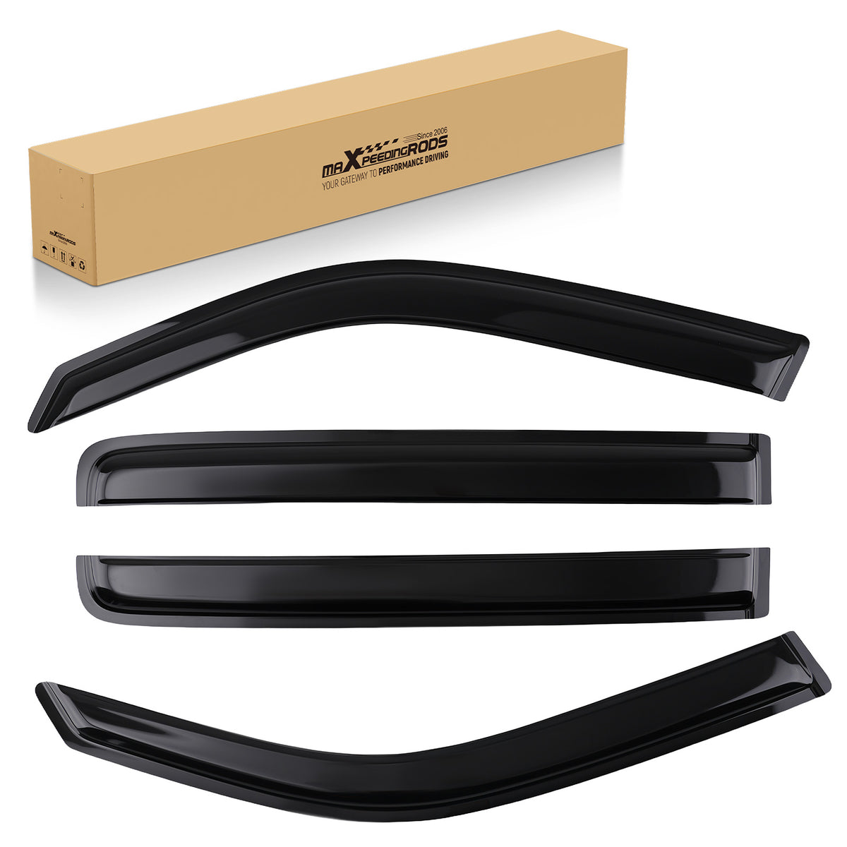 Window Rain Guards compatible For Honda Pilot 2009-2015 Visor compatible For Vent Deflector 4Pcs