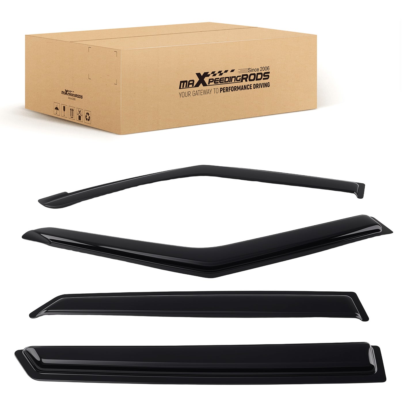 4Pcs Rain Deflectors Window Visor compatible For Hyundai Venue 20-24 Outside Mount