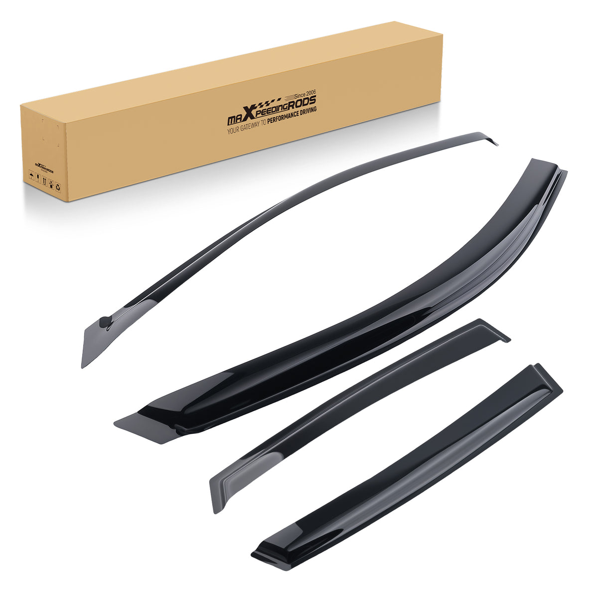 Rain Guard compatible For Vent Window Visor compatible For Subaru Impreza 2008-2011 Front Rear 4Pcs
