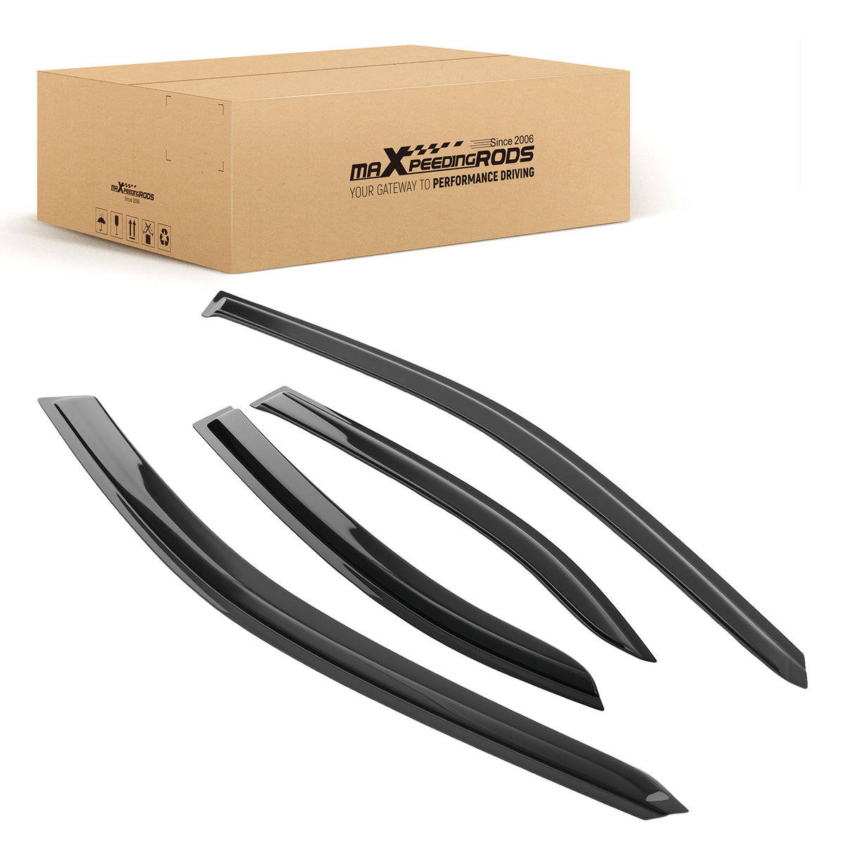 4Pcs Rain Deflector Visor compatible For Lexus IS200t IS250 IS350 2014-2020 Acrylic