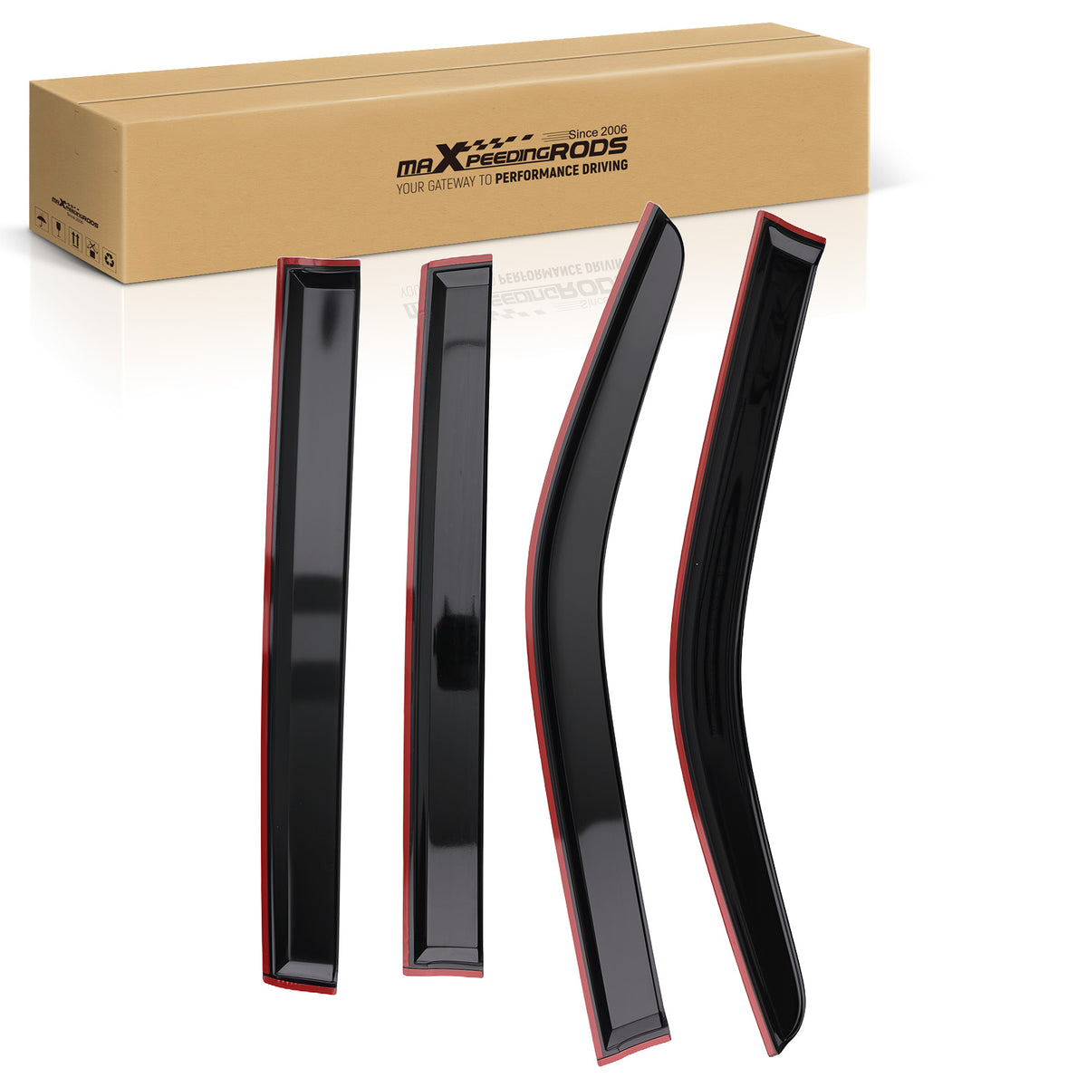 Rain Guard compatible For Vent Visor compatible For Nissan Frontier Crew Cab 2022-2024 Acrylic 4Pcs