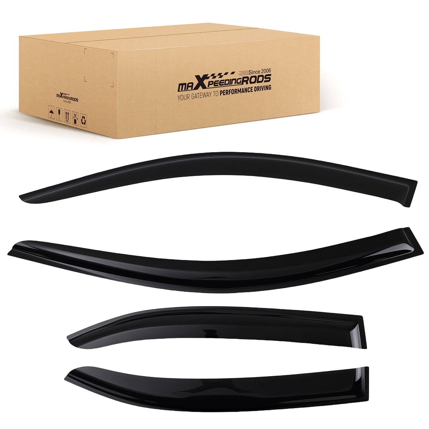 Window Rain Guard compatible For Acura TSX CU2 2009-2014 Window Visor compatible For Vent Black 4x