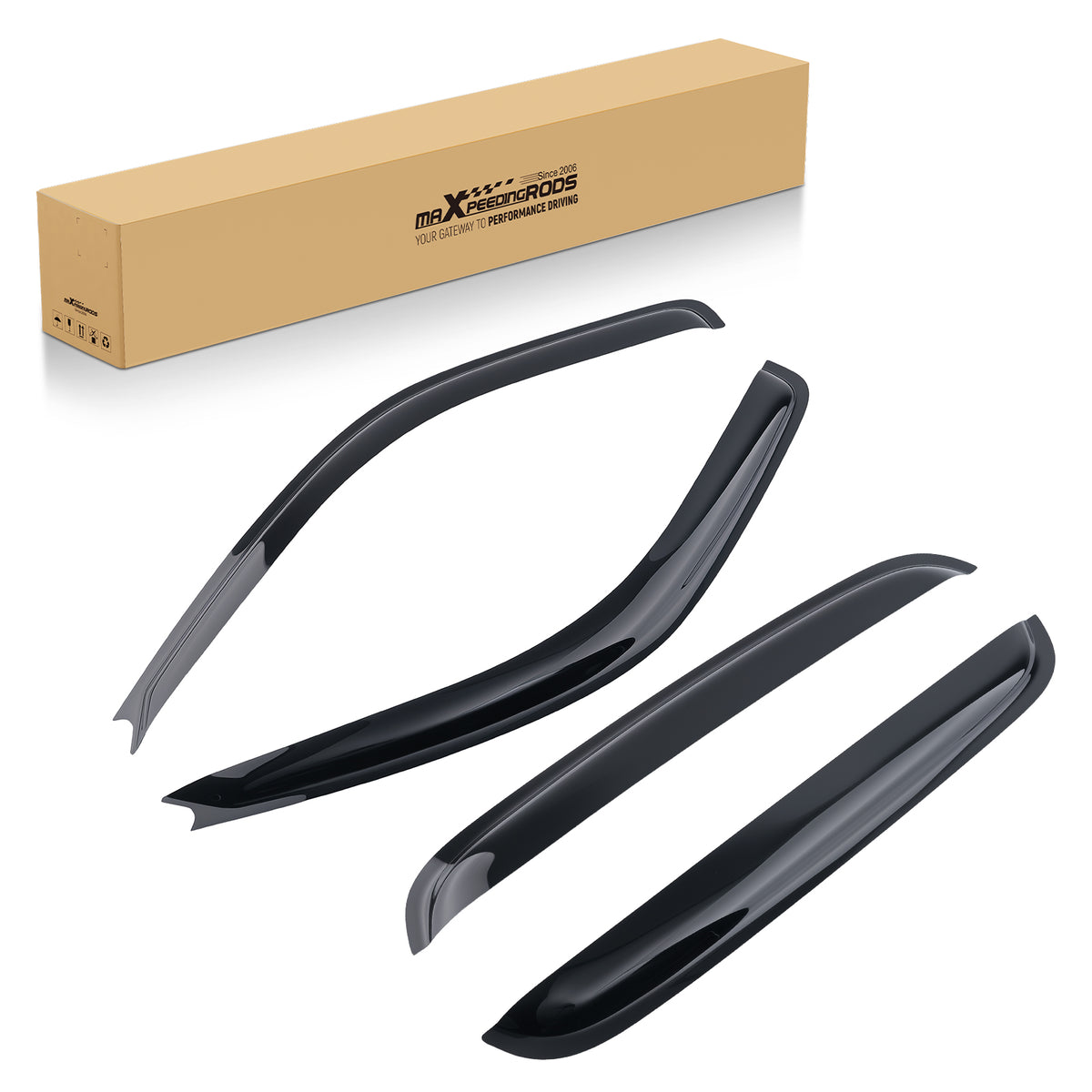 Rain Guard Window Visor compatible For Nissan Xterra 2005-2016 Wind Deflector 1.8mm 4Pcs