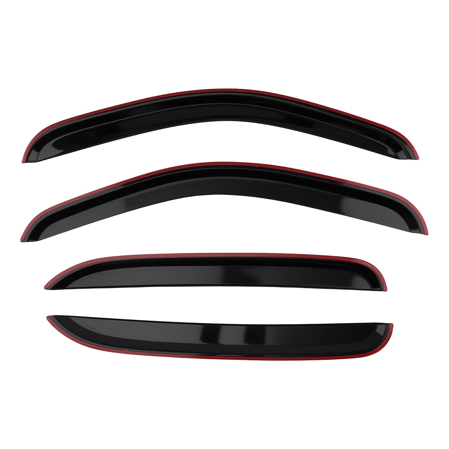 4Pcs compatible For Vent Rain Guards Window Visor compatible For Chevy Tahoe 2007-2014 2.5mm Black