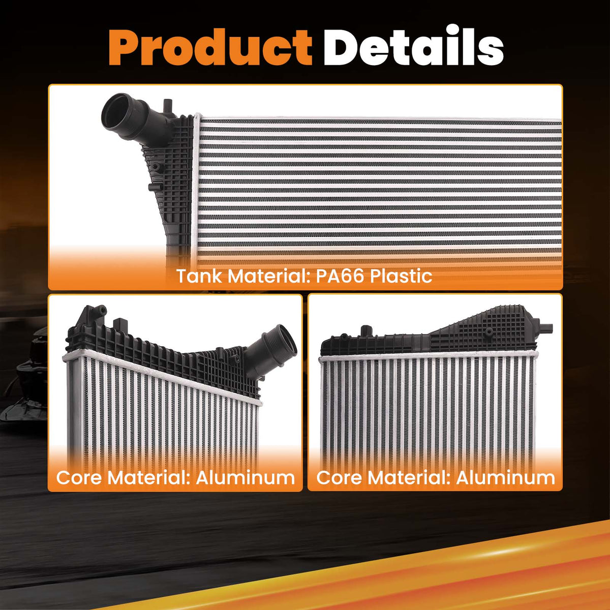 Intercooler / Charge Air Cooler compatible For Audi TT Quattro compatible For VW Passat Beetle Jetta