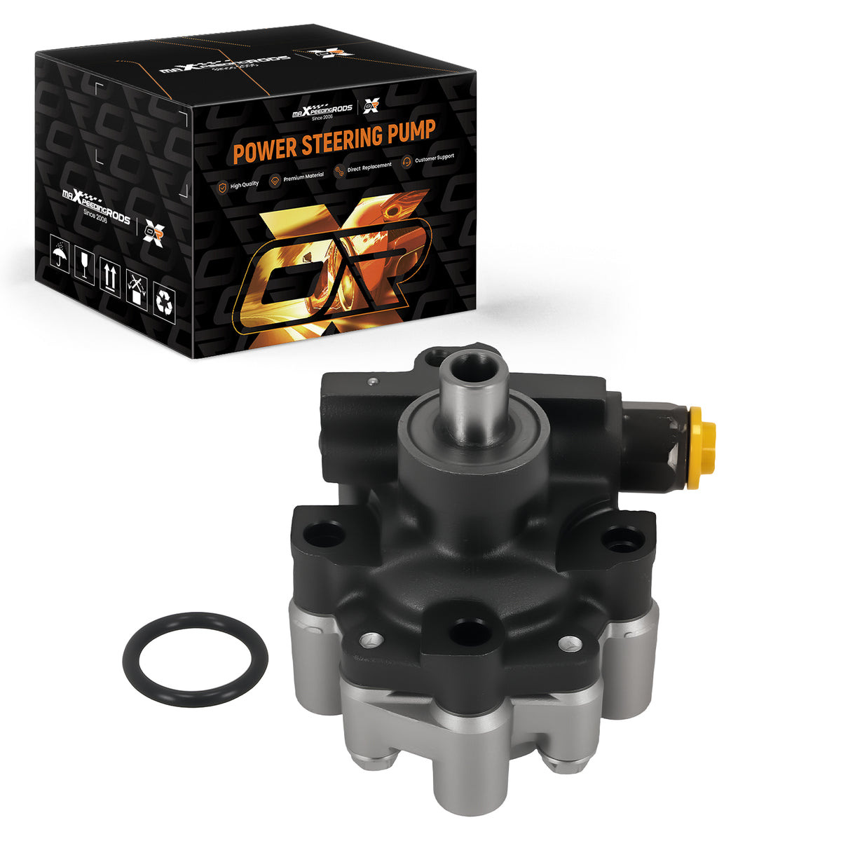 Front Power Steering Pump compatible For Chrysler PT Cruiser l4 2.4L 2001-02 21-5279