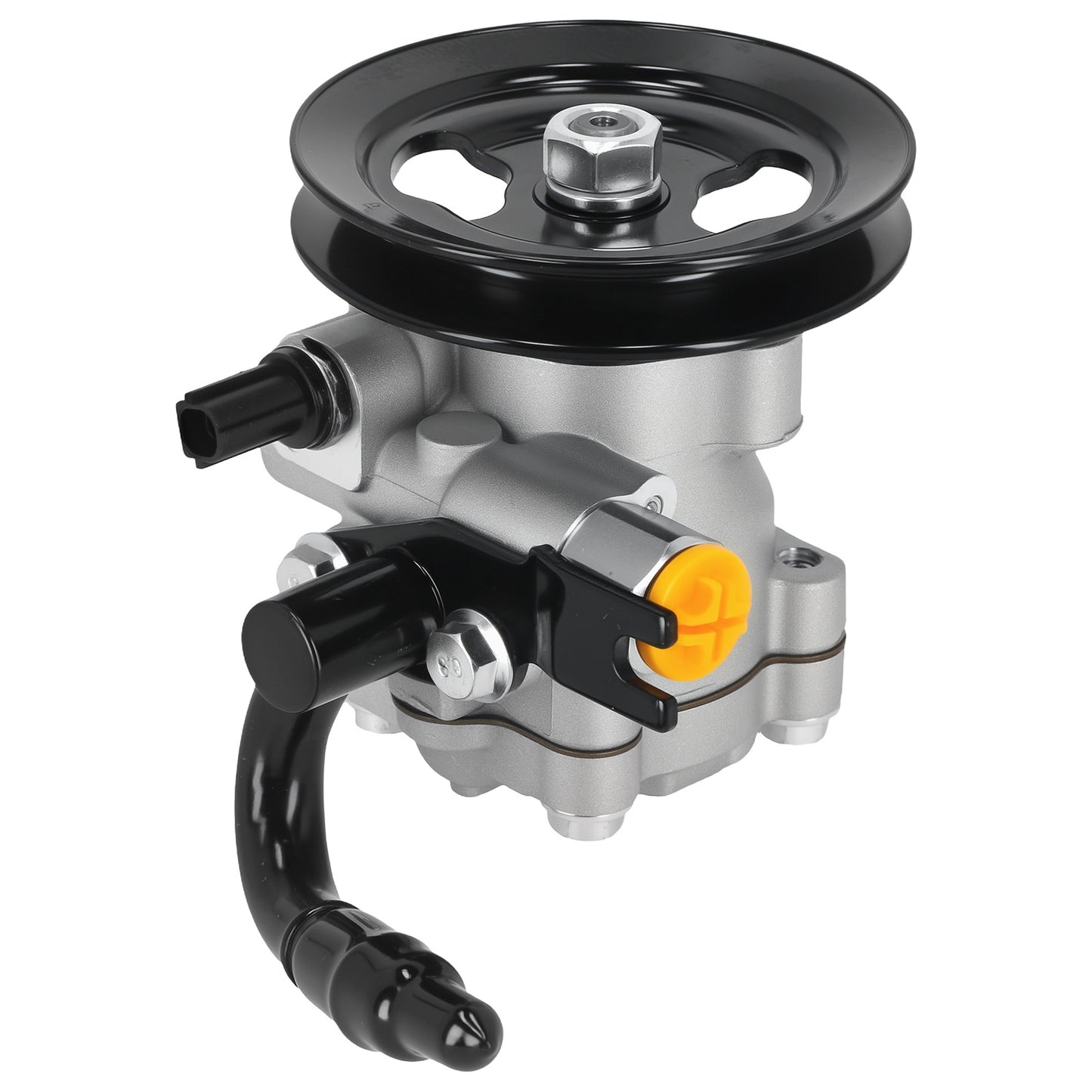 Power Steering Pump w/ Pulley compatible For Dodge Hyundai Accent compatible For Kia Rio 2006-2011 21-5473