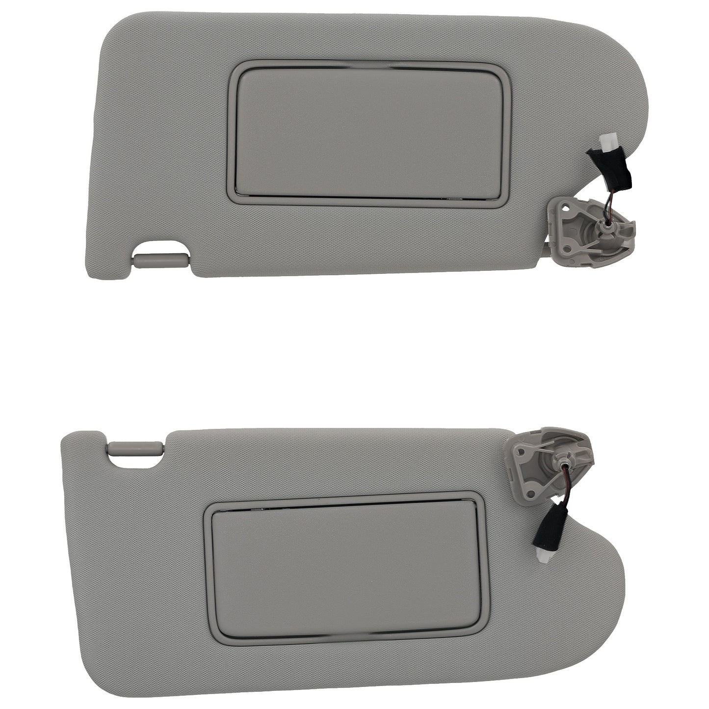 Driver+Passengerwith Light Sun Visorfor compatible for Nissan Altima 13-18 96401-3TA2A Gray