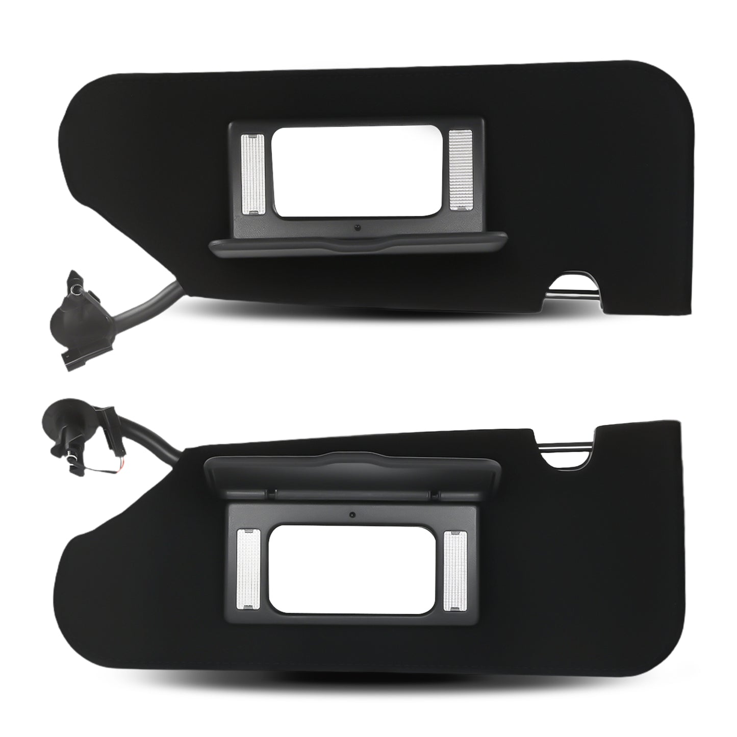 Black L+R Sun Visor compatible For Chevrolet Corvette C5 2005-2013 23142243 23142245 Set