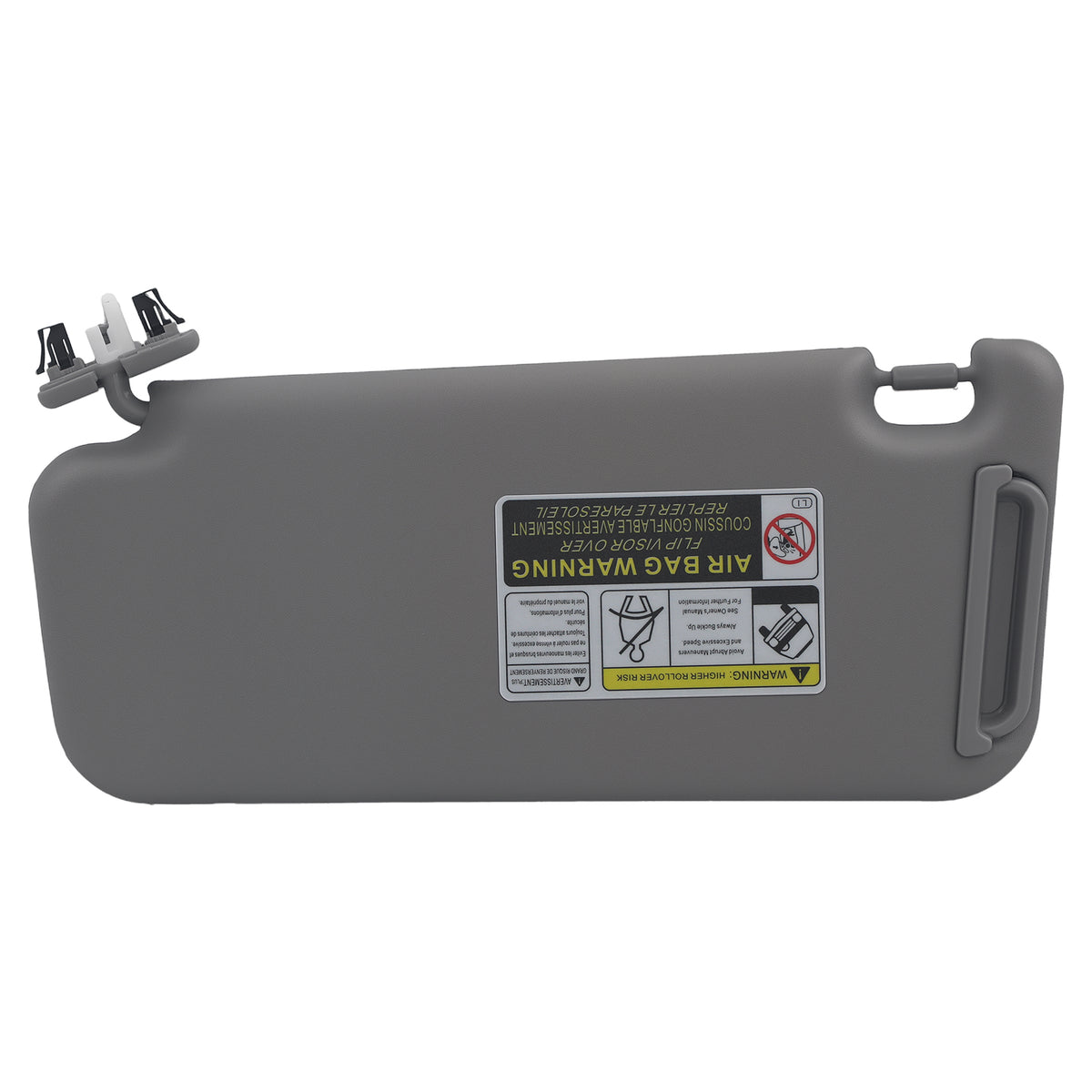 Front Passenger Sun Visor compatible for Toyota RAV4 06-13 74310-42452-B2 Gray Right Side