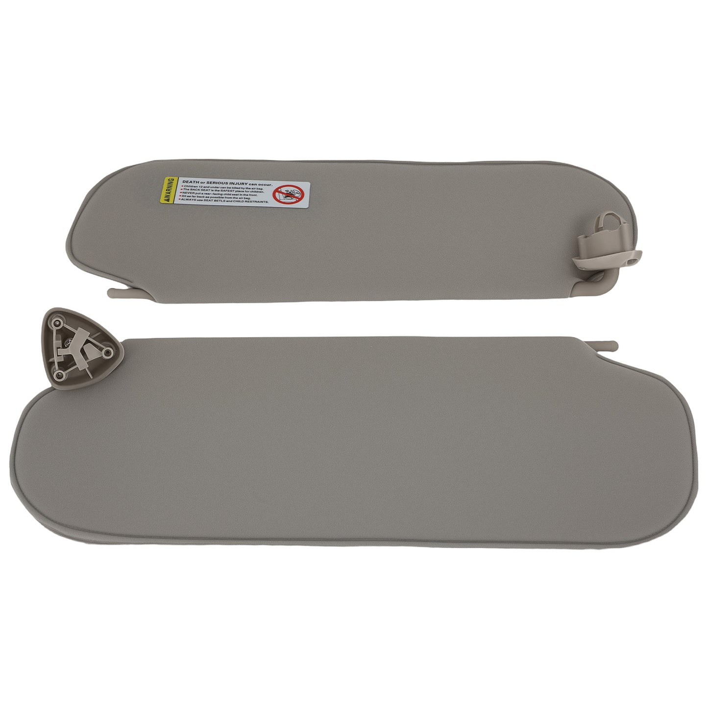 Beige Sun Visor Pair compatible For Chevy Express compatible For GMC Savana Van 1999-2019 84054695