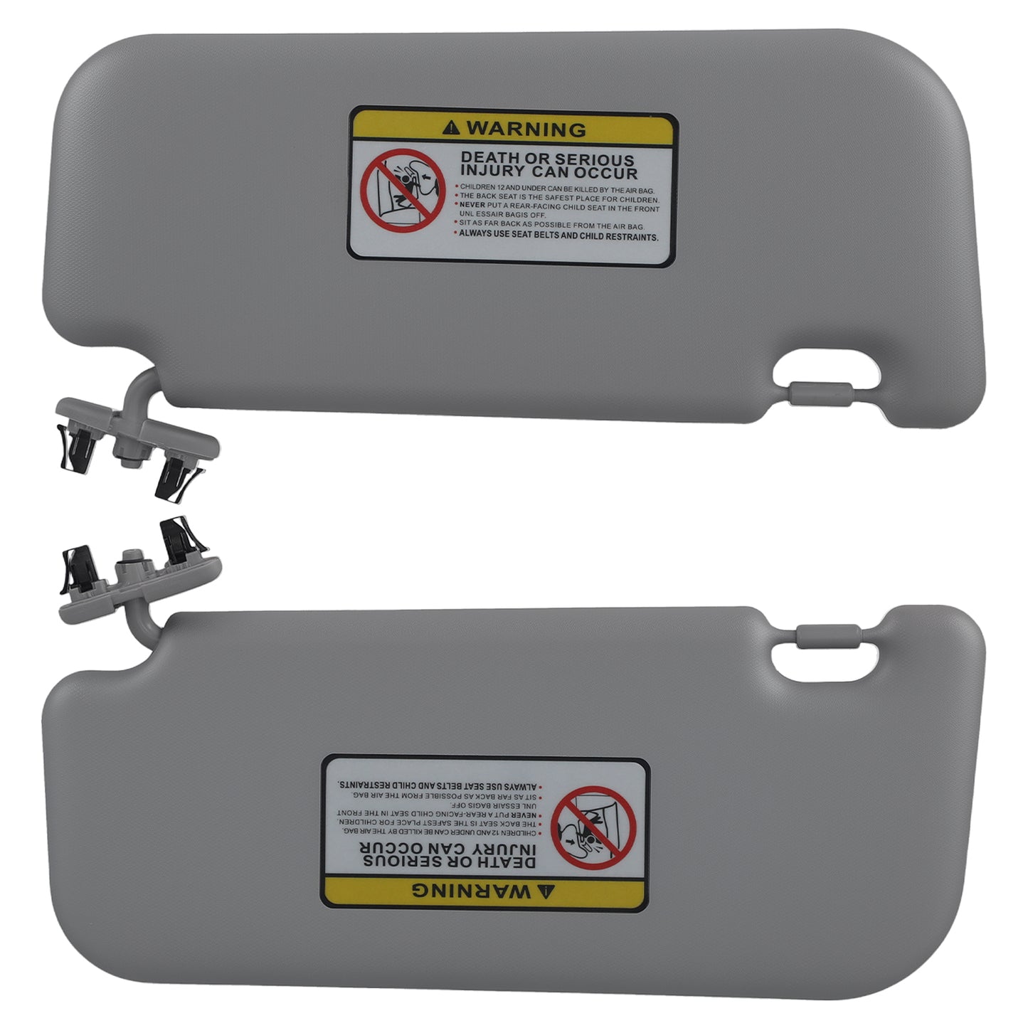 Side Sun Visor Pair compatible For Toyota Corolla 2009-2013 74320-02711-e0 Driver Passenger