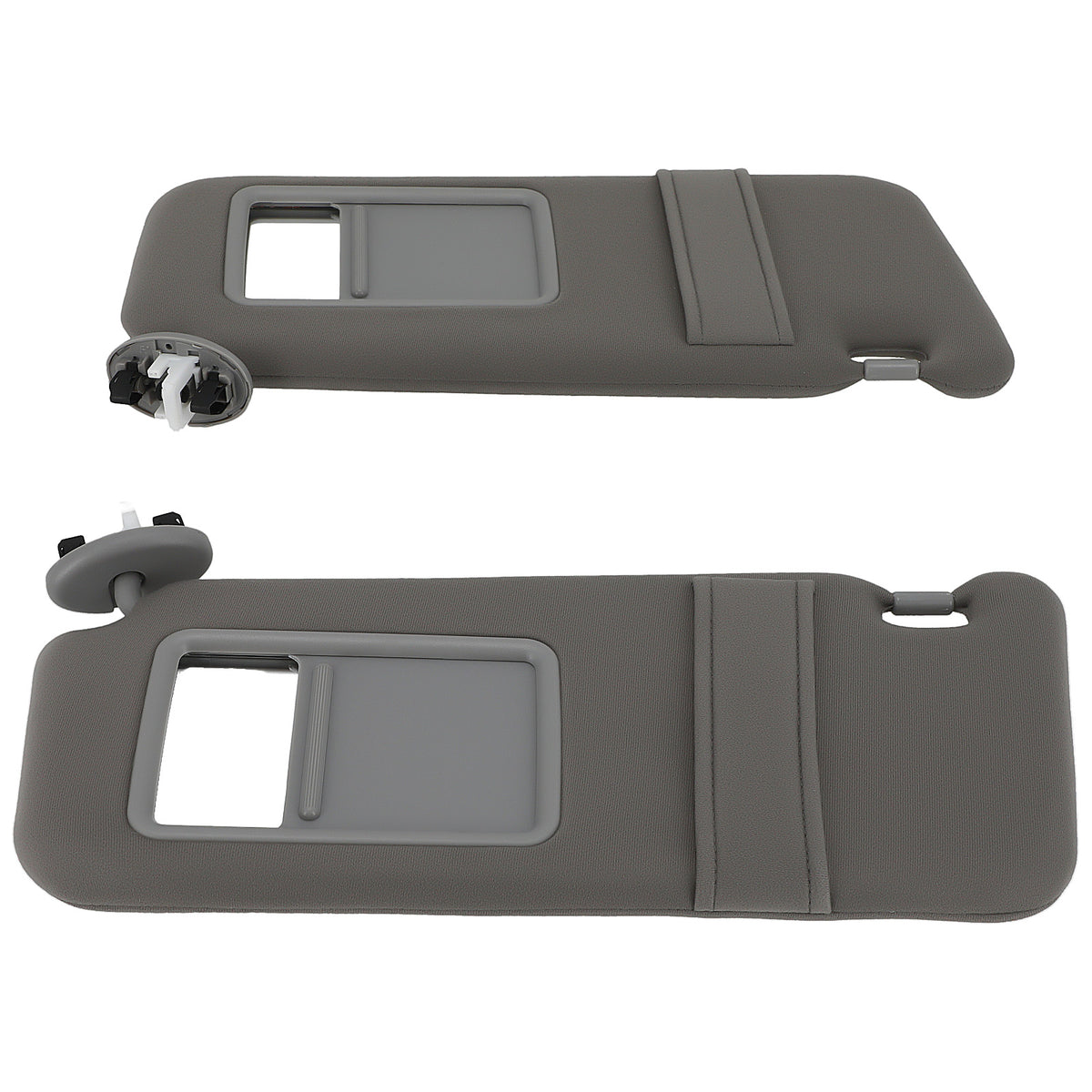 Front Gray Sun Visor Pair compatible for Toyota Camry 07-11 74310-06770-B0 Driver Passenger
