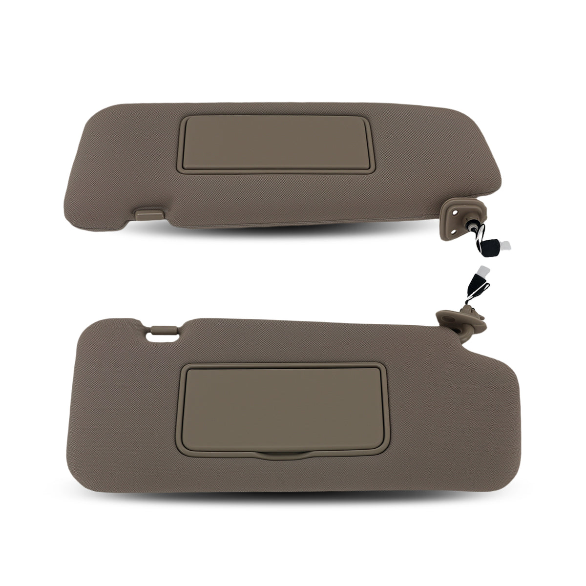 Beige Cloth Sun Visor Set compatible For Nissan Murano 2009-2014 96401-1AA1B L+R