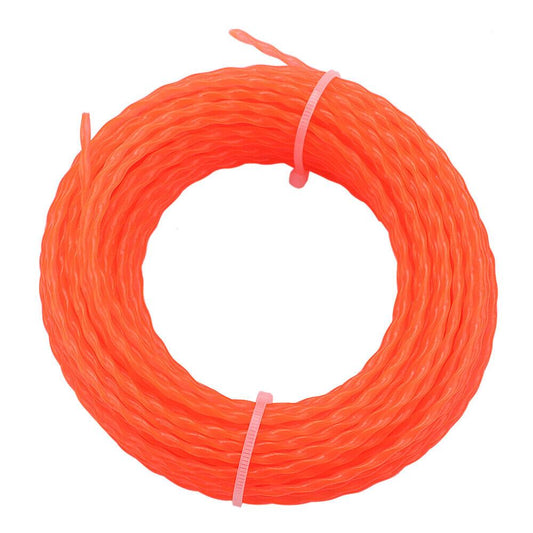 .095" x 15M 2.4mm Commercial Round Twist String Trimmer Line Grass Weedeater New