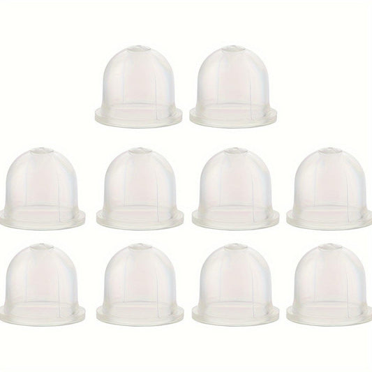 10PCS Premium Primer Bulbs - Universal Fit for Walbro HDA Series Carburetors - High-Visibility Clear 22mm Silicone Design - Durable Small Engine Replacement Parts for Hassle-Free Quick Starts
