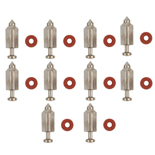 10PK Carburetor Float Needle Valve Seat Kit For Briggs Stratton 398188 3.5-6hp