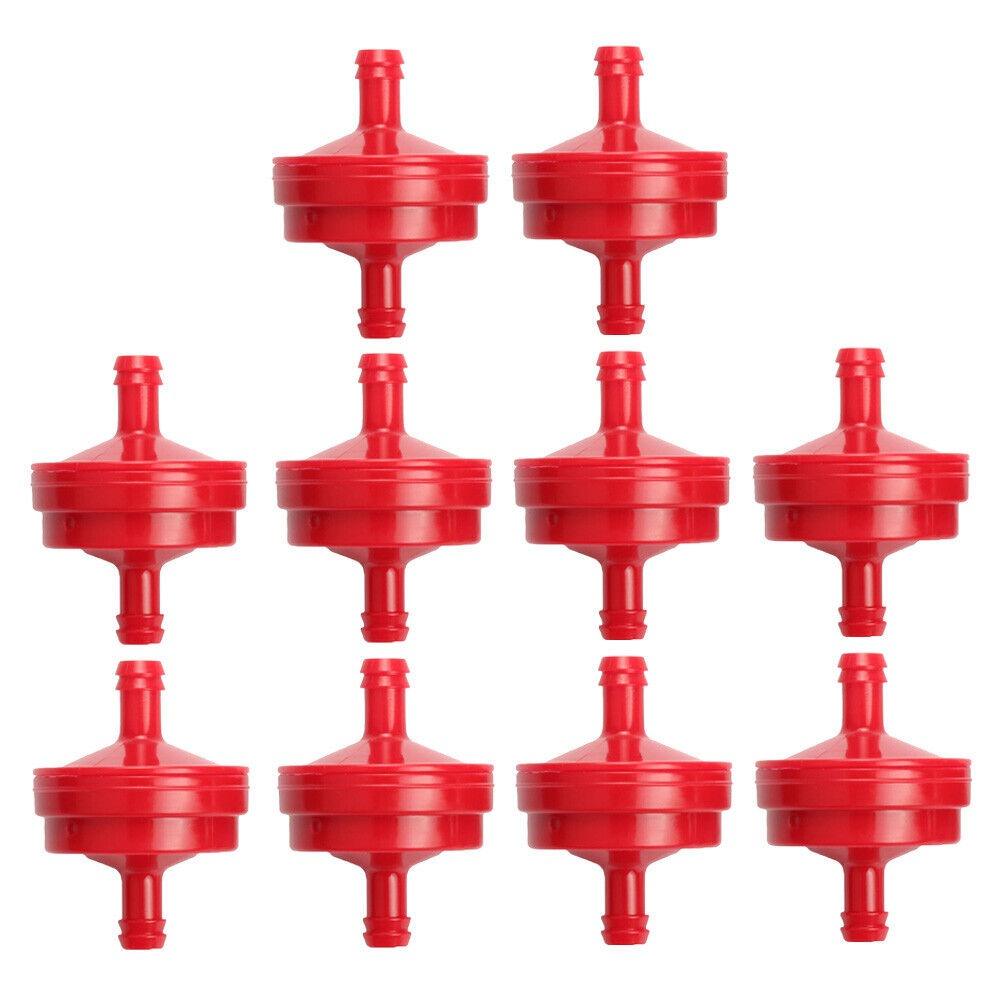 10ps Gas Fuel Filter Lawn Mower 1/4"Inline For Briggs Stratton HSK40 HSK50 HS50