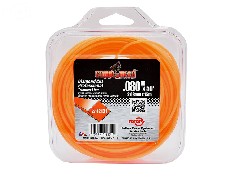 12131 Rotary Trimmer Line Dia .080 50' Loop Diamond