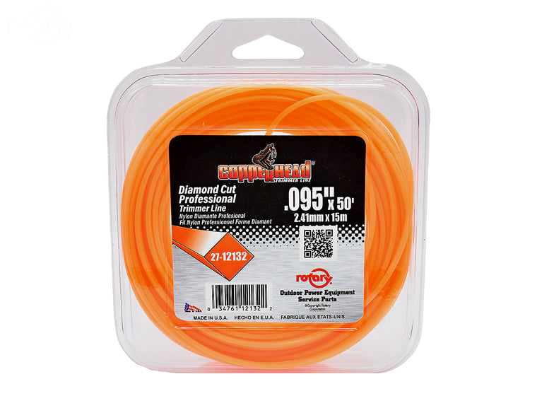 12132 Rotary Trimmer Line Dia .095 40' Loop Diamond
