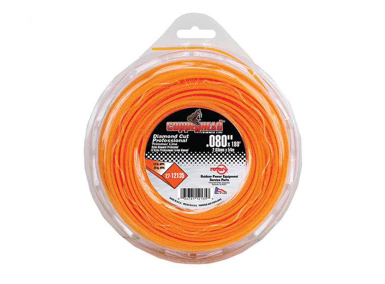 Rotary 12135 67025 Fits GHS Trimmer Line .080 1/2 Lb.Donut Diamond