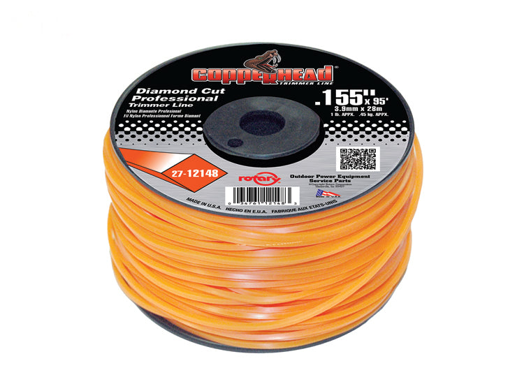 12148 Rotary Trimmer Line .155 1 Lb.Spool Diamond