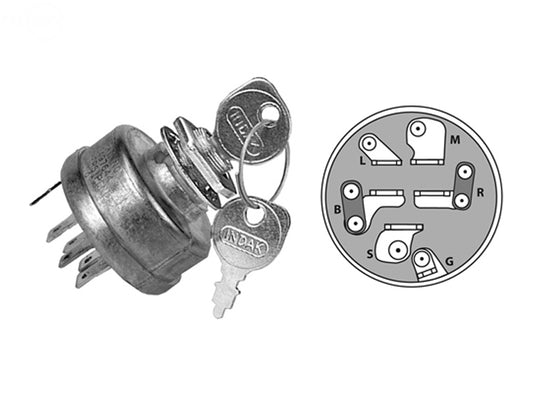 Rotary 12752 1754183099 Fits Troy Bilt Ignition Switch