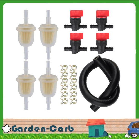 1/4" Fuel Hose Gas Inline Fuel shut off valve For 691035 493629 493960 494768